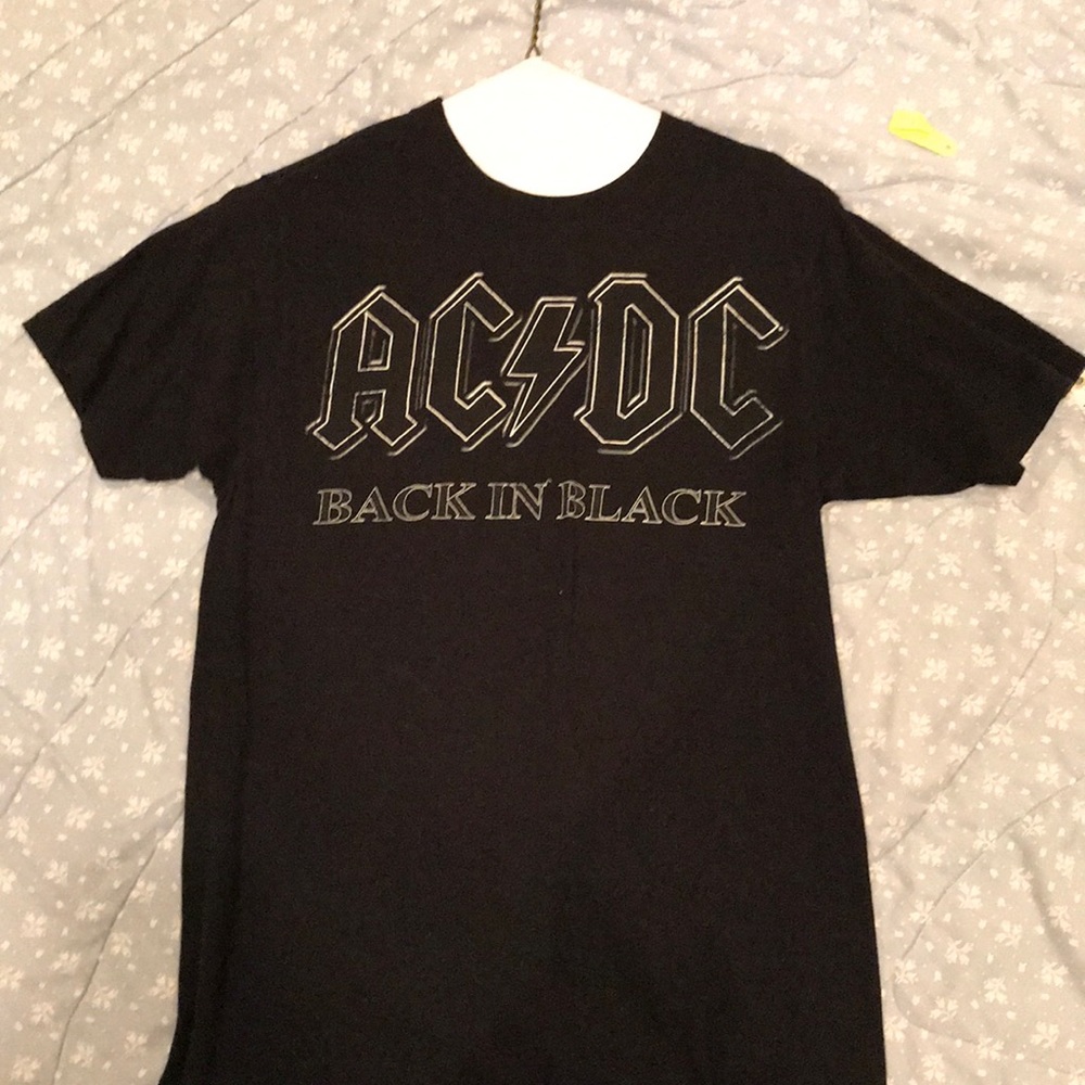 Black cotton men’s small AC/DC T-shirt